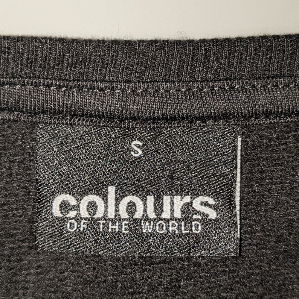 Colours Black Sequin Cat Sweatshirt Size Small - Picture 3 of 5